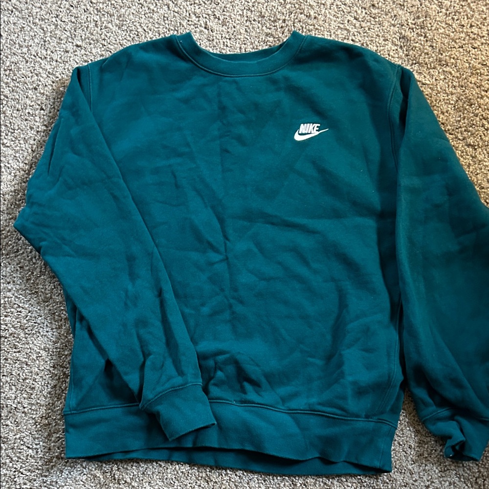Nike Men's Deep Teal Crewneck Sweater